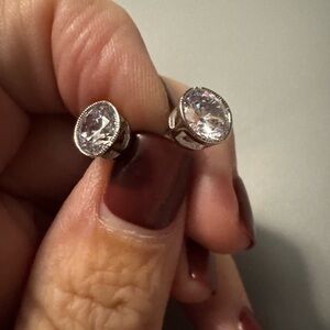 Elegant Silver Stud Earrings in sterling silver